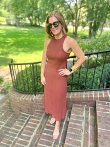 The Best Early Fall Pieces At Madewell Cutaway Sweater Tank & Matching Midi Slip Skirt how to wear a matching set how to create a matching set must have pieces for the fall season fun fall trends personal stylists share fall style inspiration 