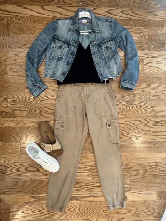A Styling Session Explained Jean Jacket & Cargo Pants