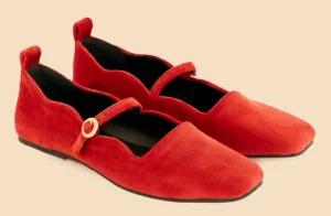 Five Things We Are Loving At Farm Rio Red Mary Jane Ballet Flats