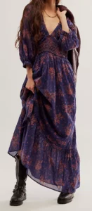 Five Things We Are Loving At Free People Smocked Waist Maxi Dress