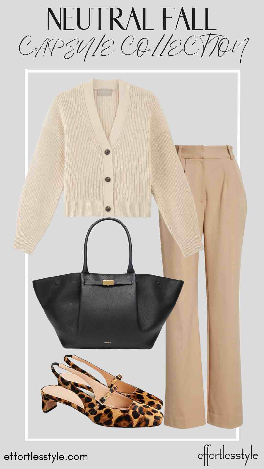 Cardigan & Trousers personal stylists share style inspo for the office what to wear to work this fall styling animal print styling animal print for the office the best fall accessories personal stylists share fall style inspiration