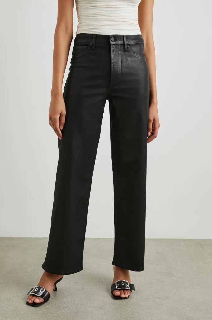 Five Things We Are Loving At Rails Black Coated Wide Leg Jeans personal stylists share must have winter pieces nashville stylists share the best winter pieces how to buy coated denim must have denim for winter