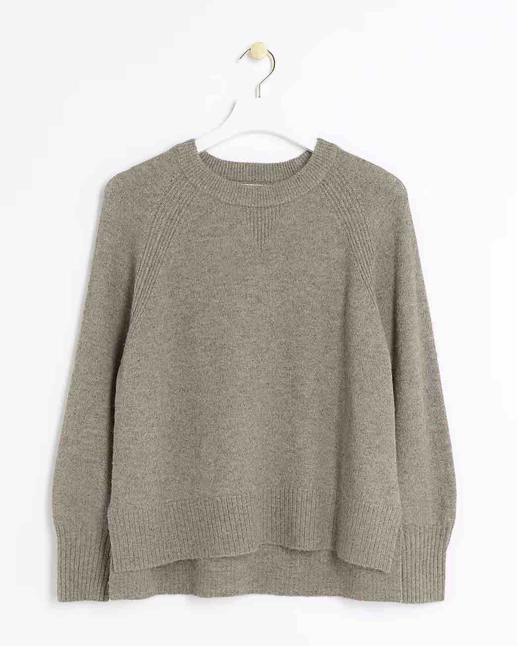 Five Things We Are Loving At River Island Knitted Crewneck Sweater staple pieces for your winter closet must have winter sweaters affordable sweater for winter nashville stylists share affordable winter pieces what to buy for your winter closet