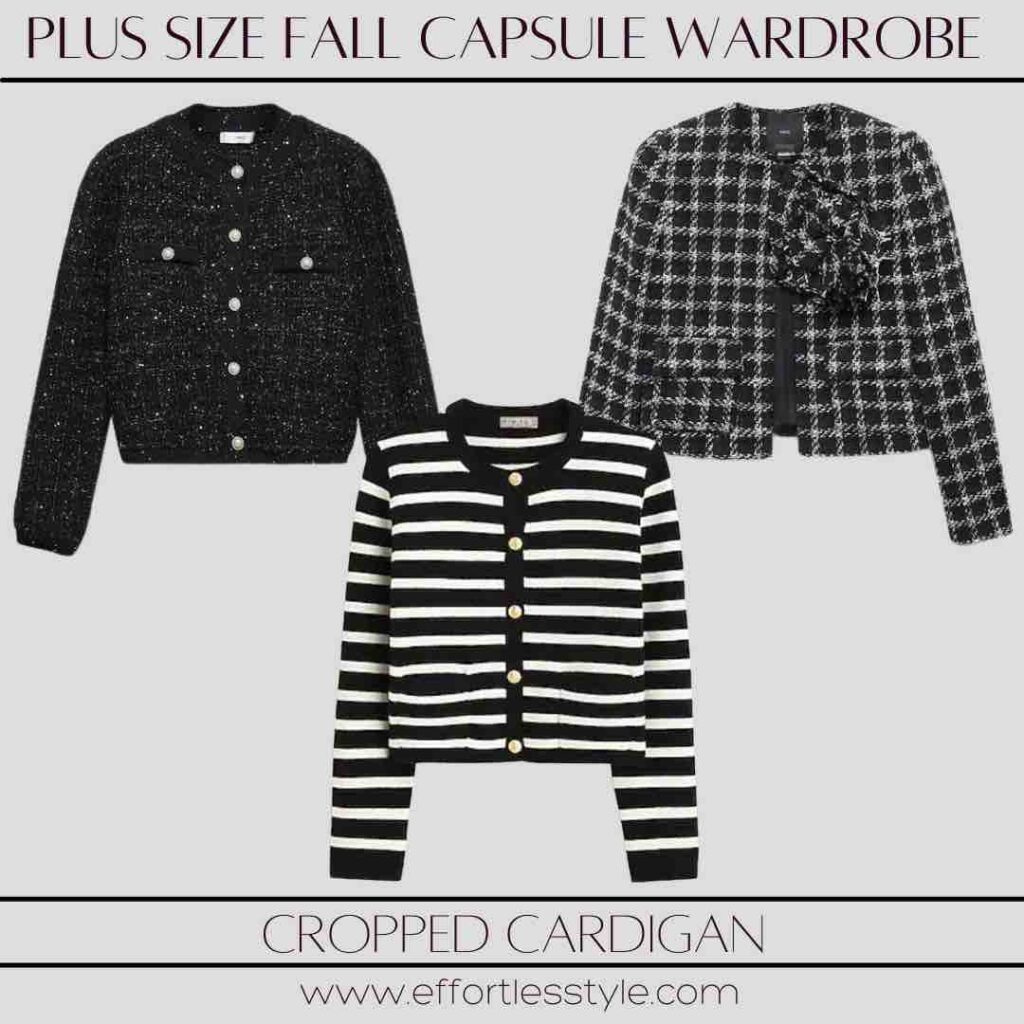 Plus Size Fall Capsule Wardrobe Plus Size Cropped Cardigans the best dressy plus size cardigans how to add pattern to your neutral fall closet dressy plus size cardigans the best dressy cardigans for full figures