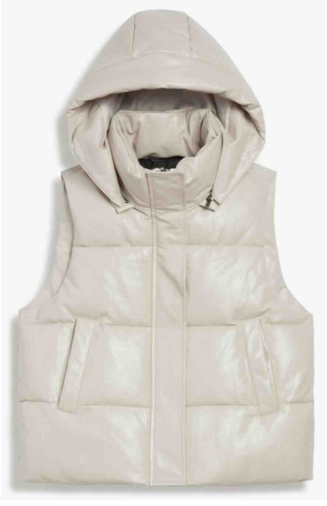 Faux Leather Hooded Puffer Vest must have pieces for winter the best layering pieces for winter what to buy this winter how to style a faux leather vest the best puffer vests nashville personal stylists share the best vests for winter versatile winter vest