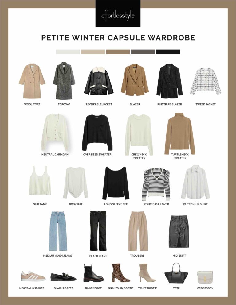 Petite Winter Capsule Wardrobe