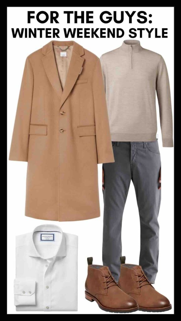 Guys' Winter Weekend Outfit Formula Quarter Zip Pullover & Grey Sueded Jeans guy's fashion looks for date night what to wear for date night how to dress up jeans how to wear jeans to the office menswear for winter nashville personal stylists share men's style inspo for winter