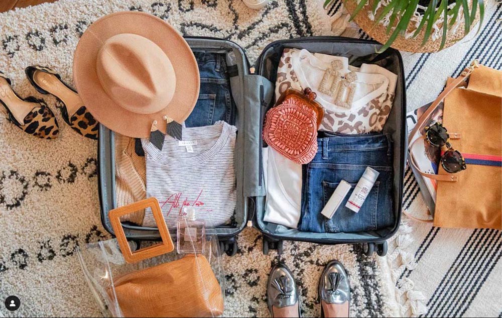 Travel Package - Clothes in suitcase