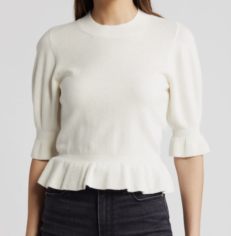 Short Sleeve Merino Wool Blend Sweater what to buy in the Nsale the best pieces in the NSale splurgeworthy pieces in the NSale versatile sweater for fall must have pieces for fall the best sweaters for fall