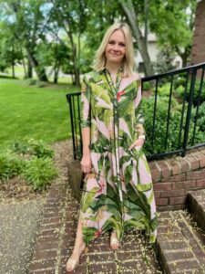 What To Wear To A Fall Beach Wedding Floral Maxi Shirtdress