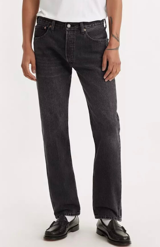 Men's Must Have Denim Washed Black Classic Straight Leg Jean affordable jeans for the guys the best jeans for guys must have jeans for the guys what to buy for fall menswear for fall