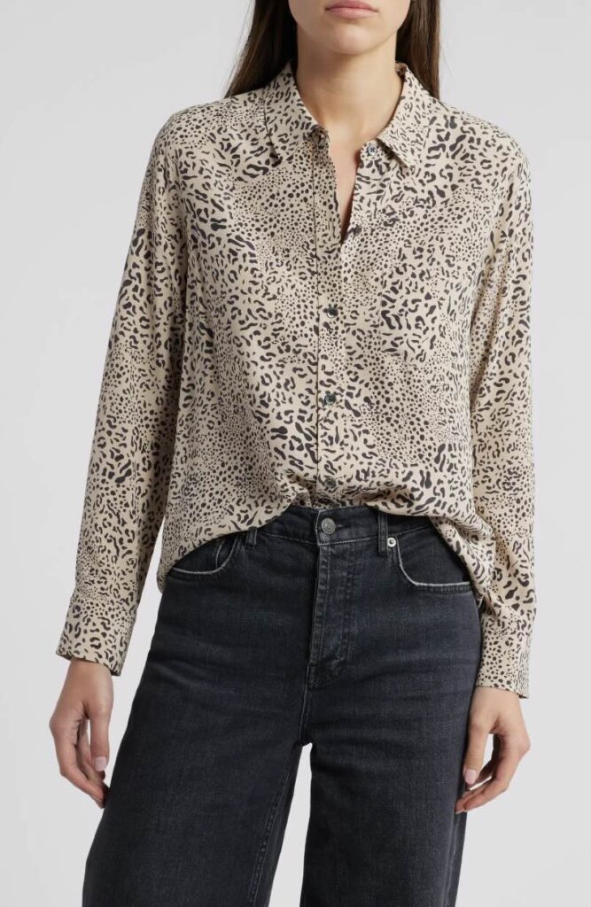 Fall Trends: Leopard Print Cheetah Print Silk Blouse how to style leopard print the leopard print trend how to wear animal print fall style inspiration what to wear this fall Nashville personal stylists share the best leopard print pieces