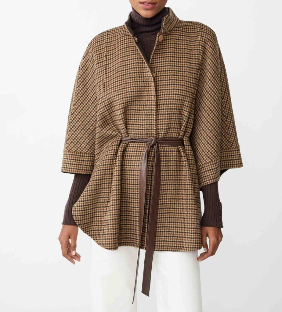 Fall Trends: All Things Plaid Houndstooth Poncho the best fall pieces the best fall trends the plaid trend Nashville personal stylists share the best plaid pieces for fall what to buy for fall what to buy for winter