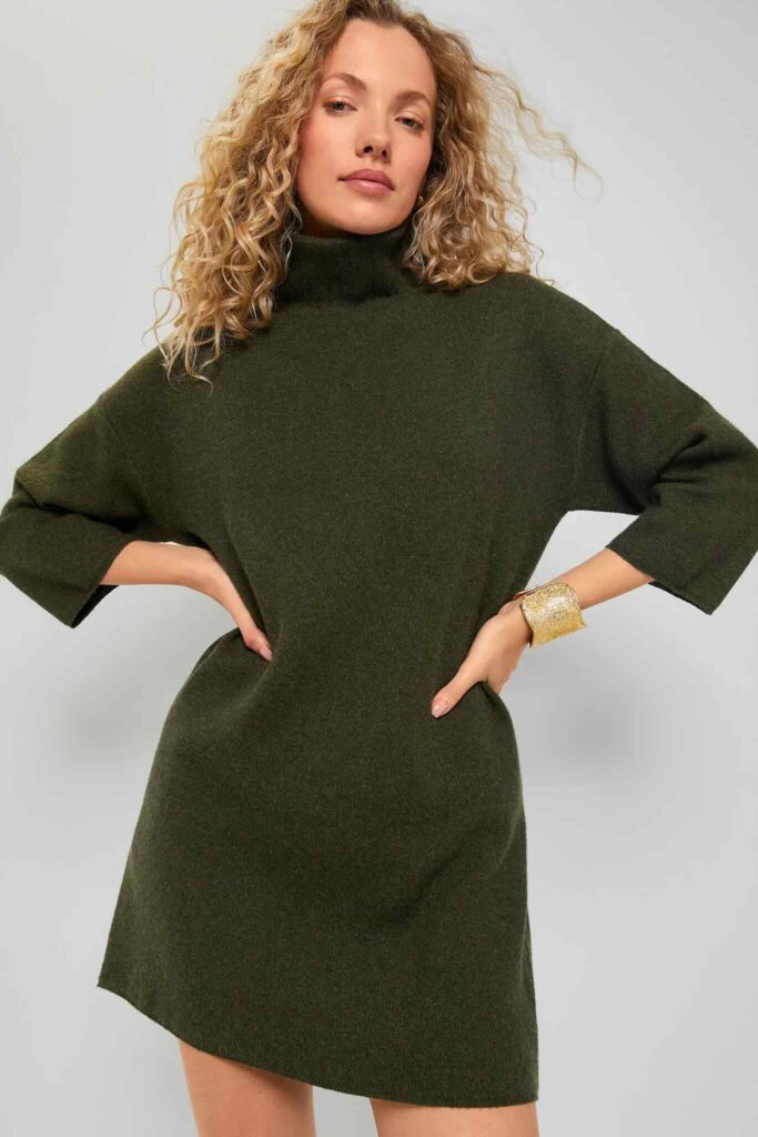 Fall Trends: Sweater Dresses Short Turtleneck Sweater Dress the sweater dress trend Nashville personal stylists share the best sweater dresses how to buy a sweater dress must have dresses for fall fall trends fall style