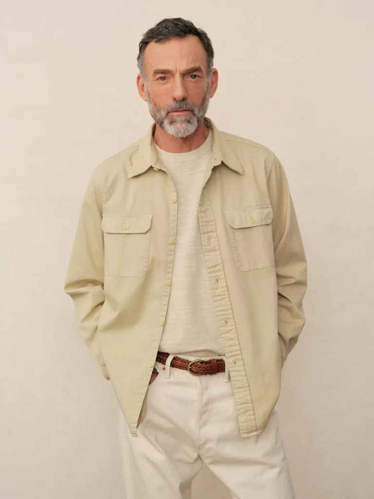 For The Guys: Five Things We Are Loving At Buck Mason Twill Button-Up Shirt must have button-up shirt for fall must have pieces for fall the best guys pieces for fall wardrobe staples for men men's fall style