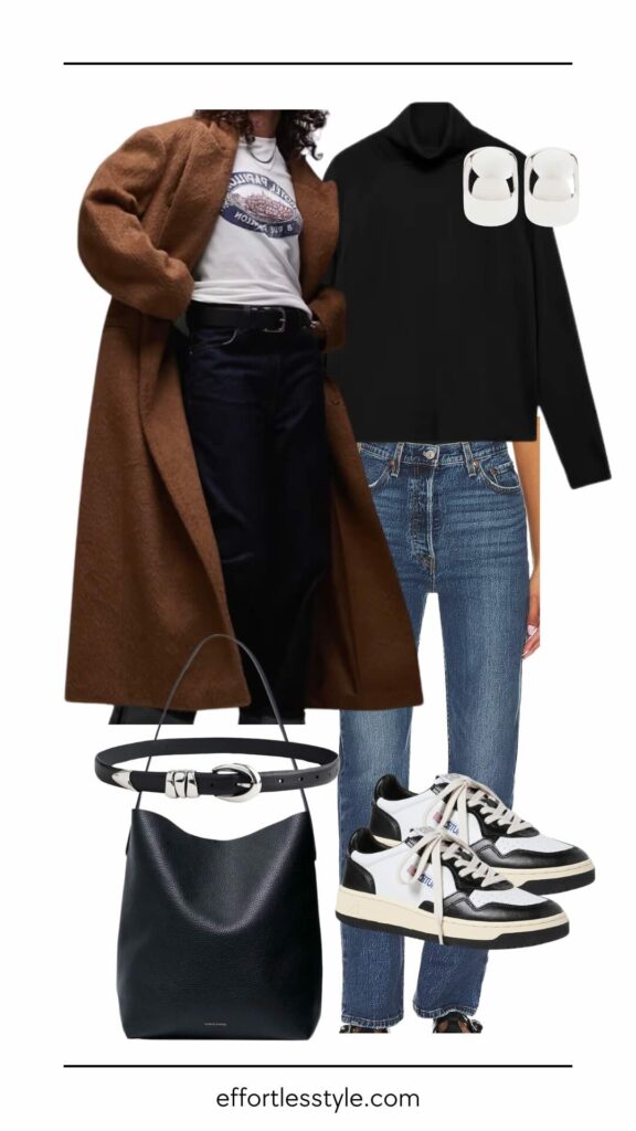 Oversized Long Wool Coat styling an oversized long coat styling a dressy coat with jeans styling a long coat with sneakers the best winter coats nashville personal stylists share winter style inspiration 