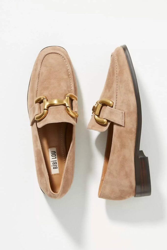 1 Item To Add To Transition Through Winter Taupe Suede Bit Loafer the best loafers for winter what to buy for late winter versatile loafers the best loafers must have shoes for winter how to wear loafers in winter