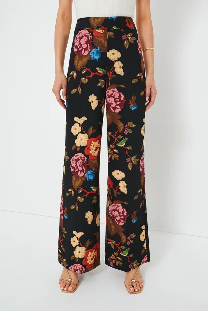 Baroque Floral Pants what to buy this spring what to wear this spring spring style