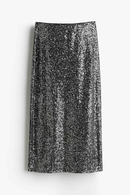 Sequin Midi Skirt 