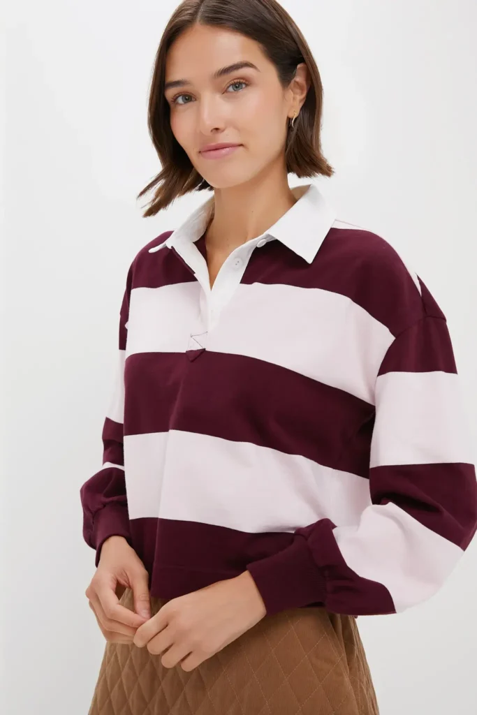 Style Picks ~ Katie’s Favorite Things For Late Winter Striped Rugby Shirt the pale pink trend the rugby shirt trend what to buy for February what to buy for March