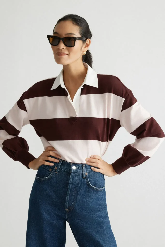 Style Picks ~ Katie’s Favorite Things For Late Winter Striped Rugby Shirt the pale pink trend the rugby shirt trend what to buy for February what to buy for March