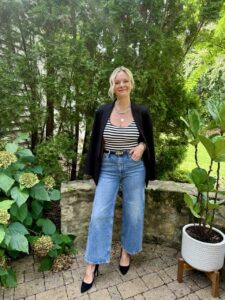 Blazer & Jeans spring outfit nashville personal stylists