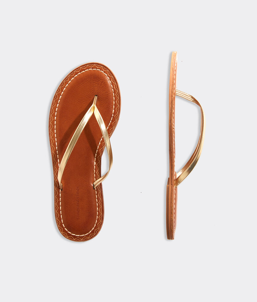 Nashville Personal Stylists: Mother's Day Gift Guide Gold Leather Flip Flops must have summer accessories