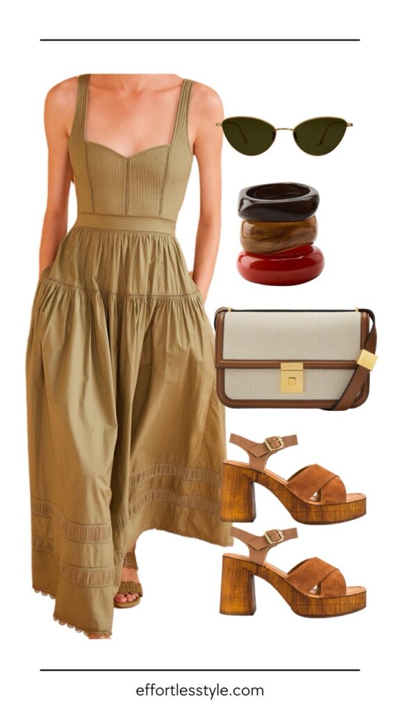 What To Wear To Graduation Poplin Maxi Dress versatile summer dress summer outfit the best summer accessories