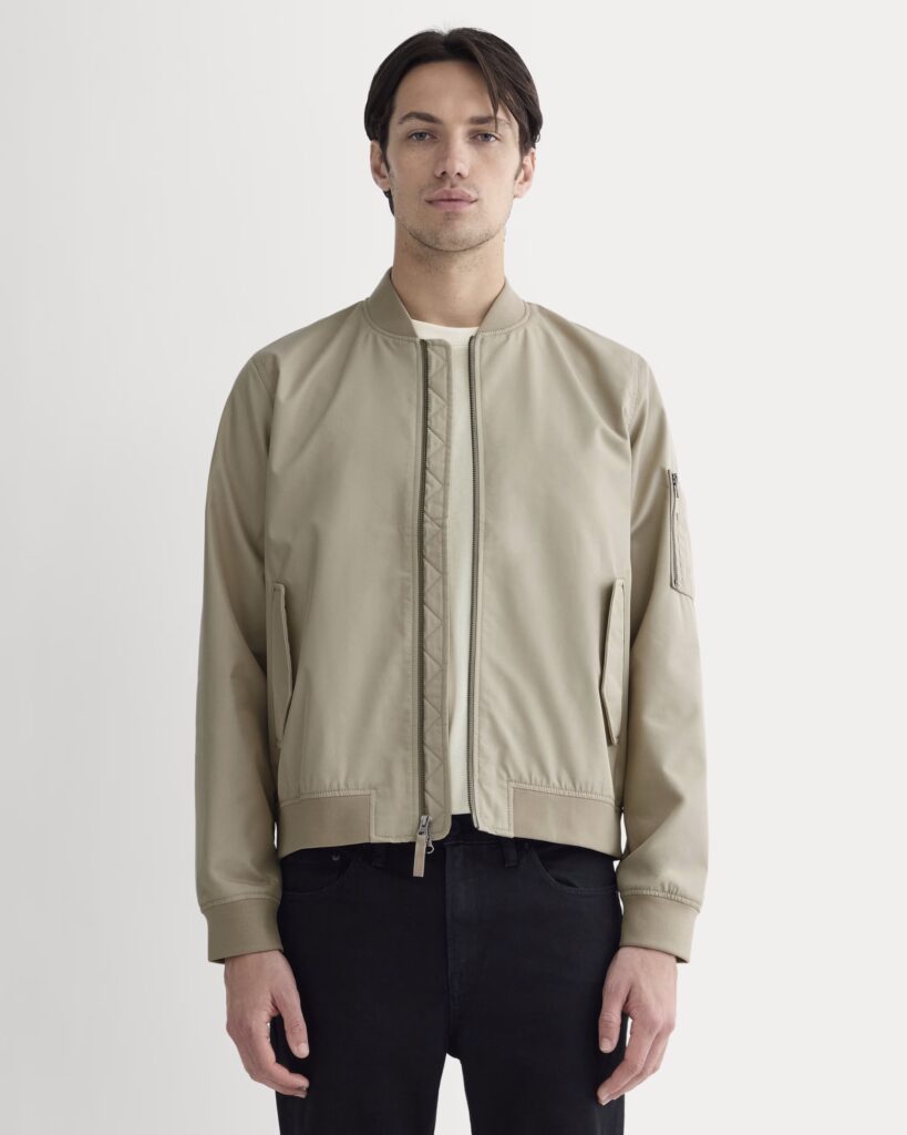 Bomber Jacket must have summer jackets summer wardrobe staples what to buy this summer Nashville stylists the best lightweight jackets for summer men's summer style