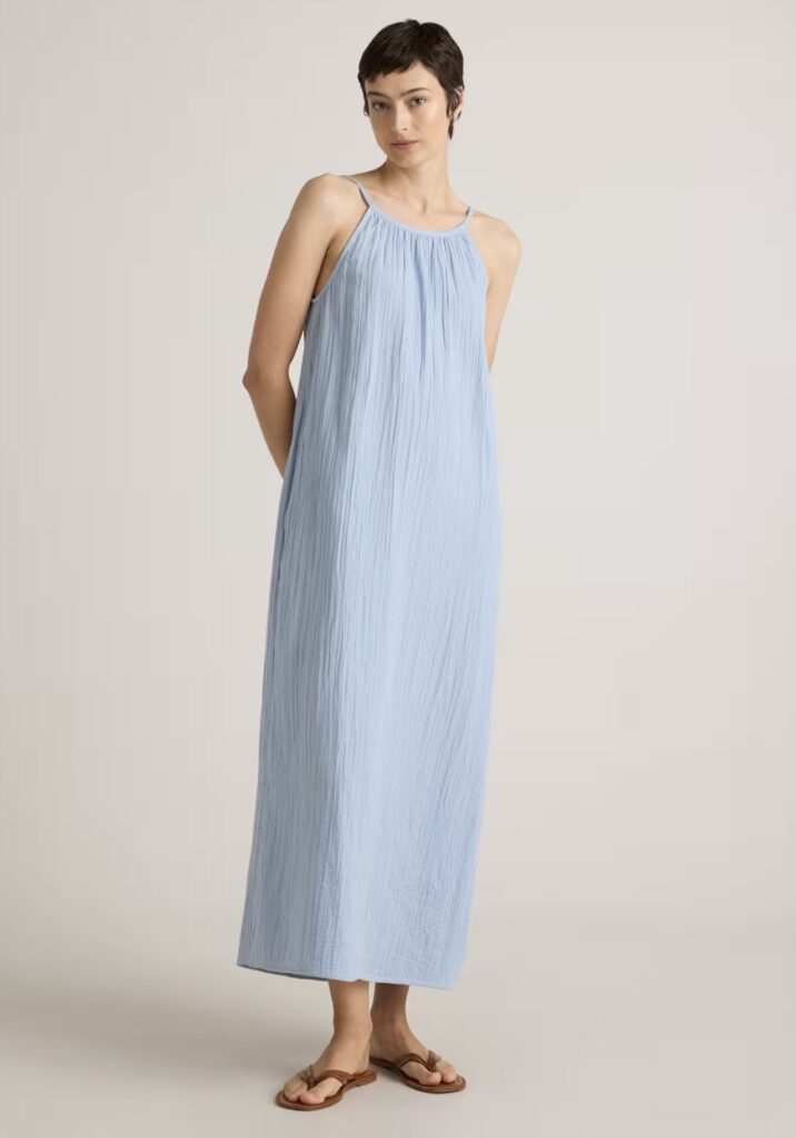 Summer Style: When To Invest And When To Save Cotton Gauze Maxi Dress affordable summer dress versatile dress for summer vacation what to pack for summer vacation nashville personal stylists affordable vacation style