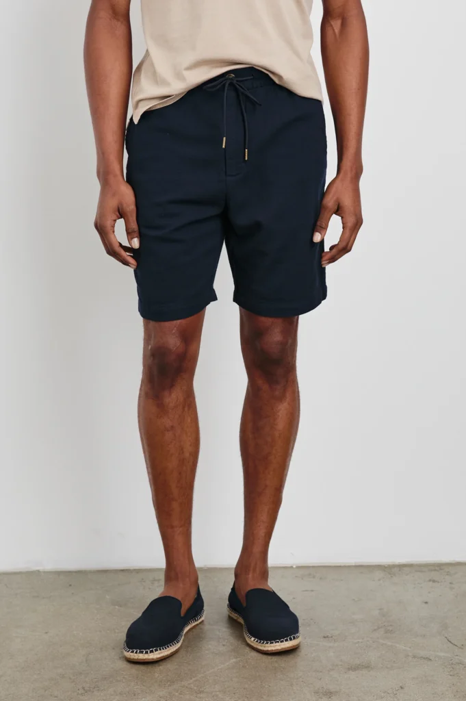 For The Guys: Your Summer Style Refresh Checklist Cotton-Linen Blend Drawstring Shorts must have summer shorts summer wardrobe staples what to buy this summer Nashville stylists the best men's shorts for summer men's summer style