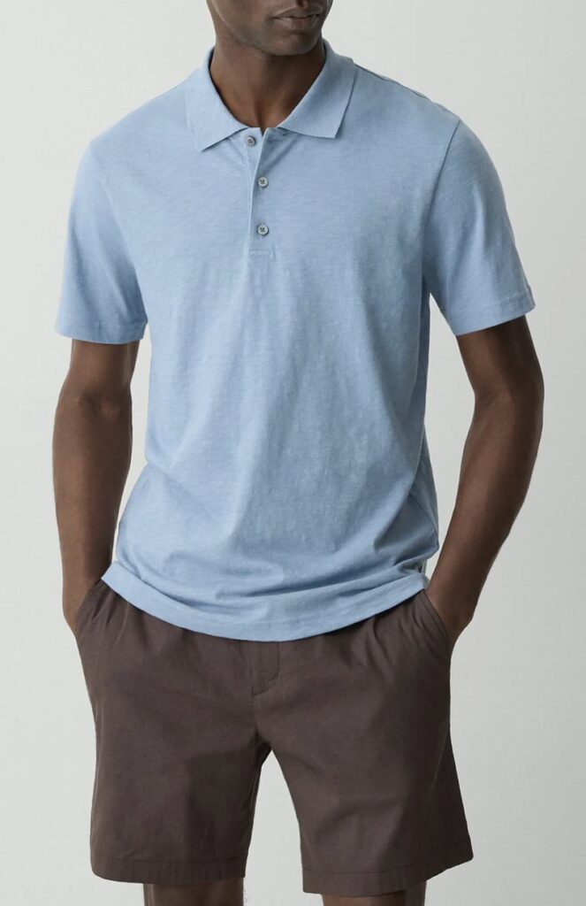 For The Guys: Your Summer Style Refresh Checklist Cotton Slub Polo must have summer shirts summer wardrobe staples what to buy this summer Nashville personal stylists men's summer style