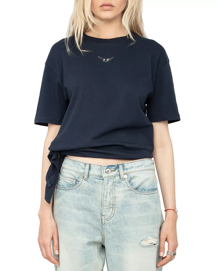 5 Things By Zadig & Voltaire We Are Loving At Bloomingdales Crewneck Wings Tee Shirt summer pieces what to buy for summer what to wear this summer Nashville personal shoppers the best tee shirts for summer elevated tee shirts for summer style over 40