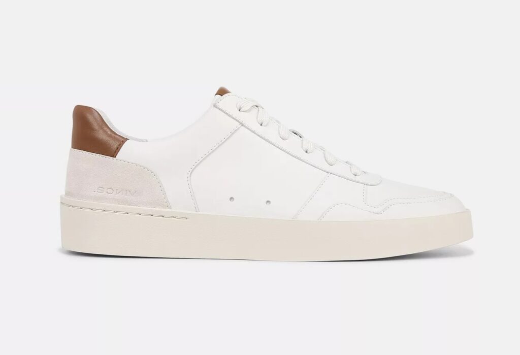 For The Guys: Your Summer Style Refresh Checklist Leather & Suede Sneaker must have shoes for summer summer wardrobe staples what to buy this summer Nashville personal stylists the best white sneakers for men men's summer style