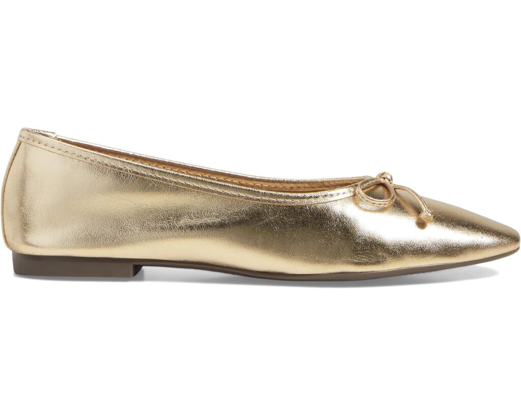 The Best Shoes For When You’re On The Go Metallic Ballet Flat comfortable stylish shoes must have shoes for spring the best shoes for summer shoes to pack for travel