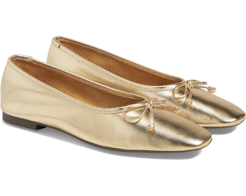 The Best Shoes For When You’re On The Go Metallic Ballet Flat comfortable stylish shoes must have shoes for spring the best shoes for summer shoes to pack for travel