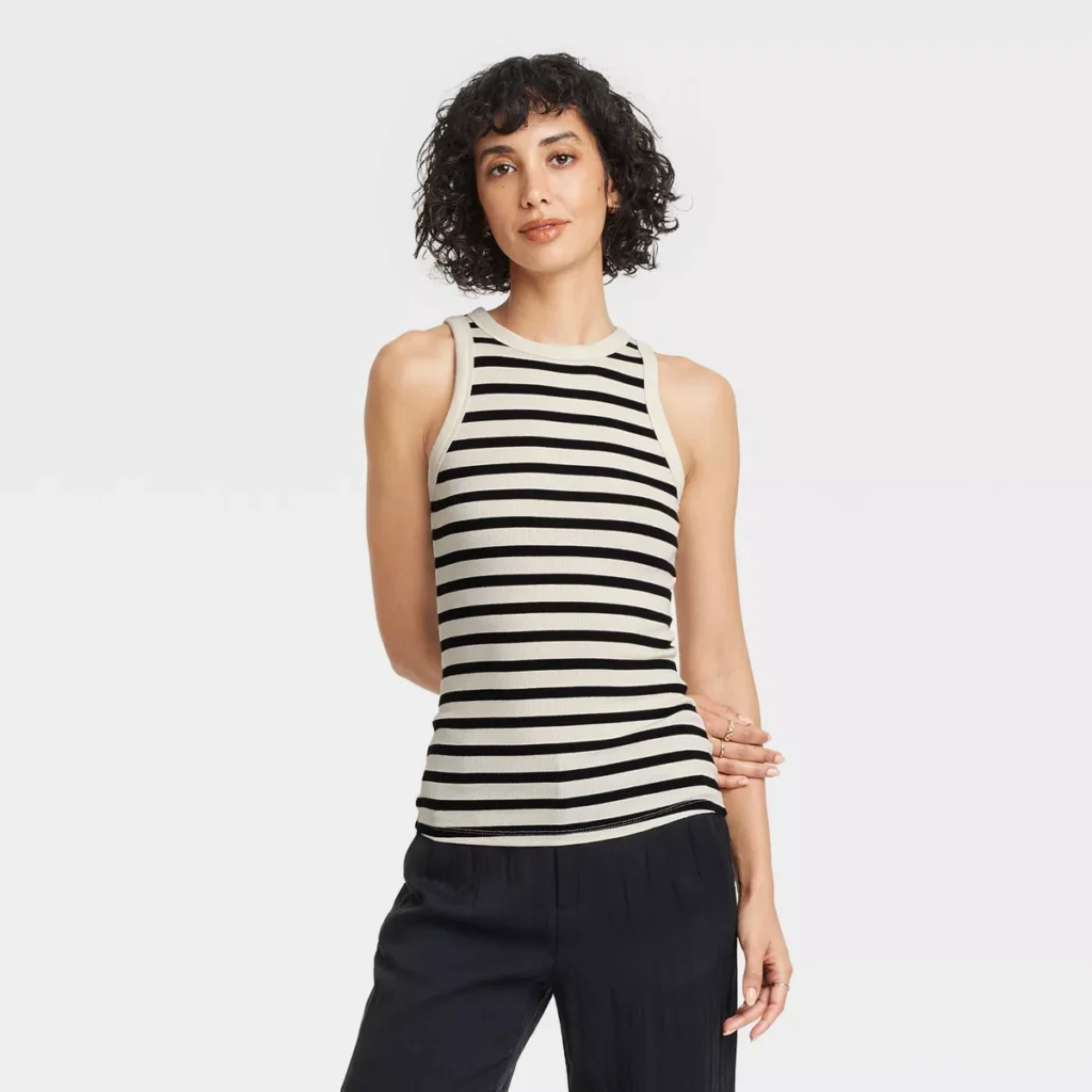 Summer Style: When To Invest And When To Save Slim Fit Ribbed Tank Top nashville stylists affordable tanks for summer affordable summer staples the best tank tops for summer