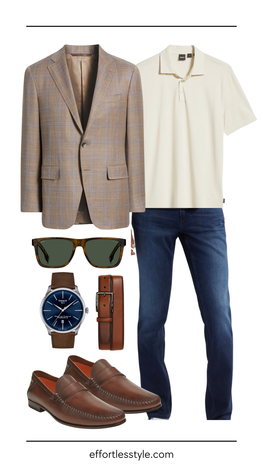 The Casual-To-Dressy Scale: 3 Ways To Wear A Polo Shirt Sport Coat & Polo & Jean The Casual-To-Dressy Scale: 3 Ways To Wear A Polo Shirt Sport Coat & Polo & Jean how to wear a polo shirt under a sport coat how to style dark wash jeans in the spring what to wear to work this spring