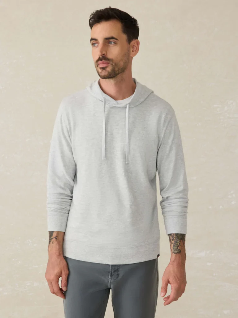 For The Guys: Your Summer Style Refresh Checklist Sunwashed Slub Hoodie must have summer layers summer wardrobe staples what to buy this summer Nashville personal stylists