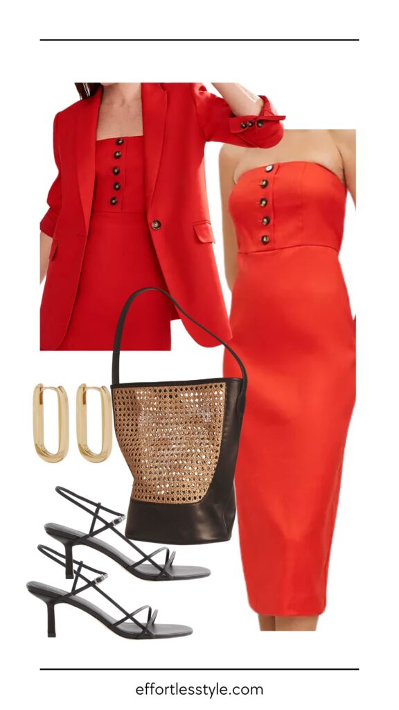 Desk to Drinks: 6 Summer Looks to Wear on Repeat Blazer & Dress what to wear to work this summer work outfit the best summer accessories Nashville personal shoppers summer outfit summer dress for the office