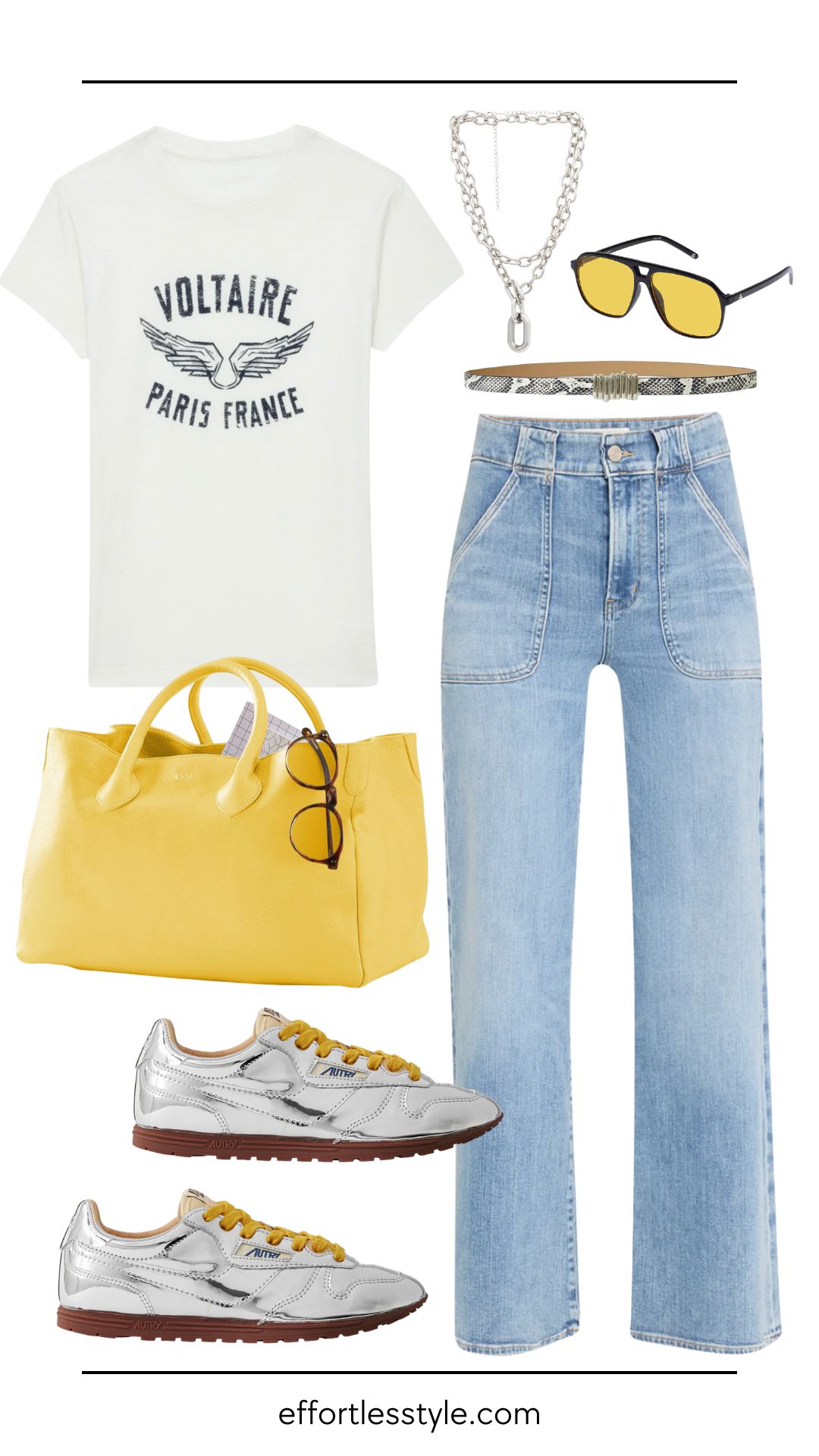 6 Easy Ways to Wear Jeans This Summer | Casual and Sporty: Jeans with a Graphic Tee and Sneakers