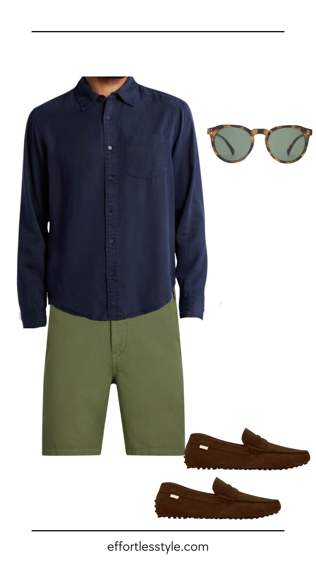 For the Guys: You Can Wear Shorts and Still Look Put Together. Men's untucked look can still look put together.