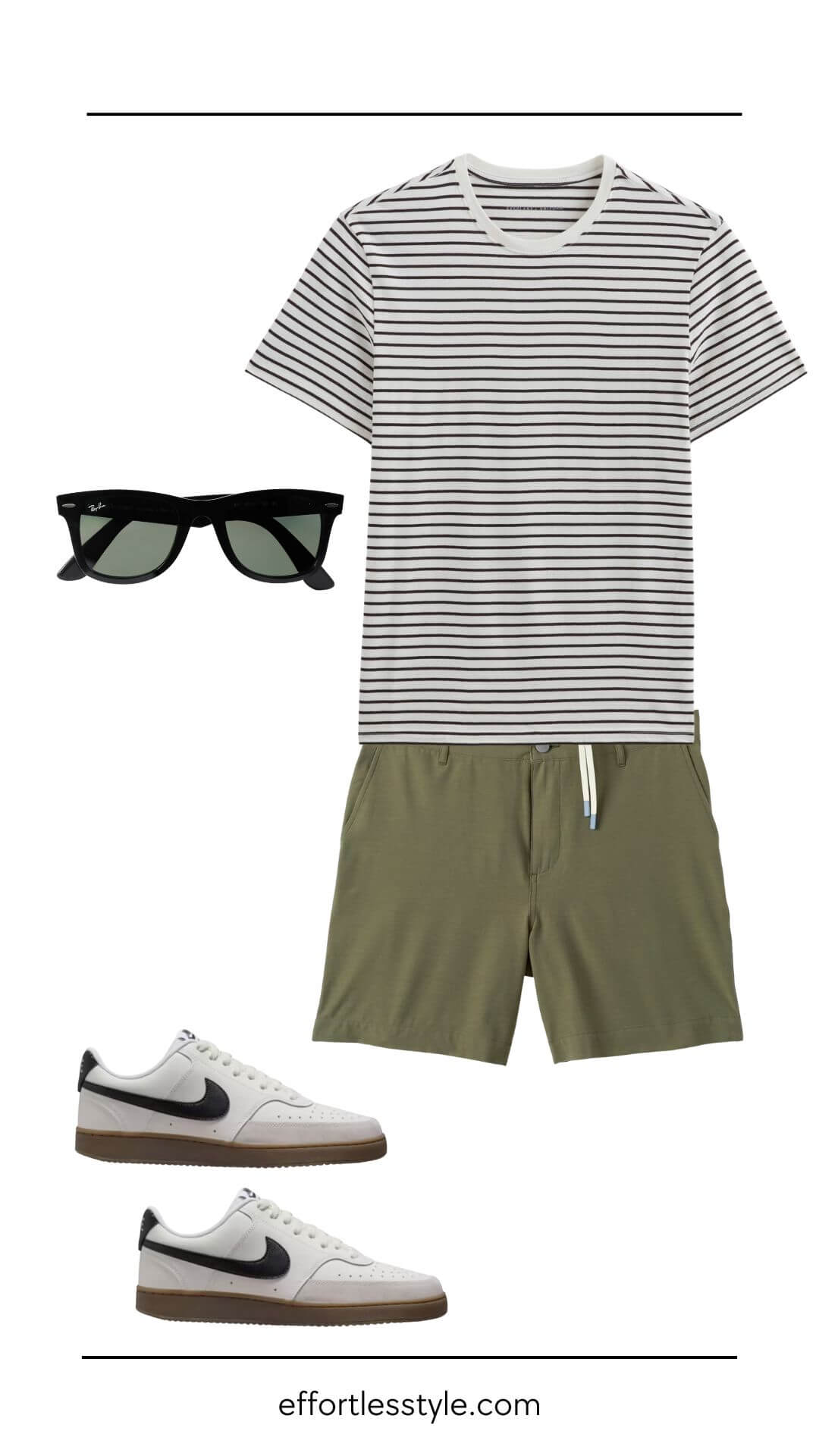 For the Guys, You Can Wear Shorts and Still Look Put Together. An easy way to elevate basics.