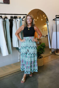 Hot Weather Date Night Looks (That Aren’t a Dress!) | Nashville Personal Stylist Katey Preston | Summer Skirt Outfit | Long Summer Skirt Look