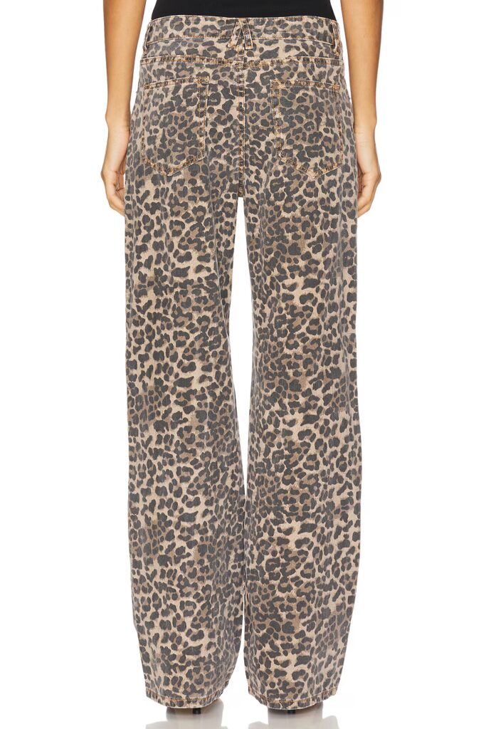 Casual Staples with a Twist Leopard Wide Leg Jeans