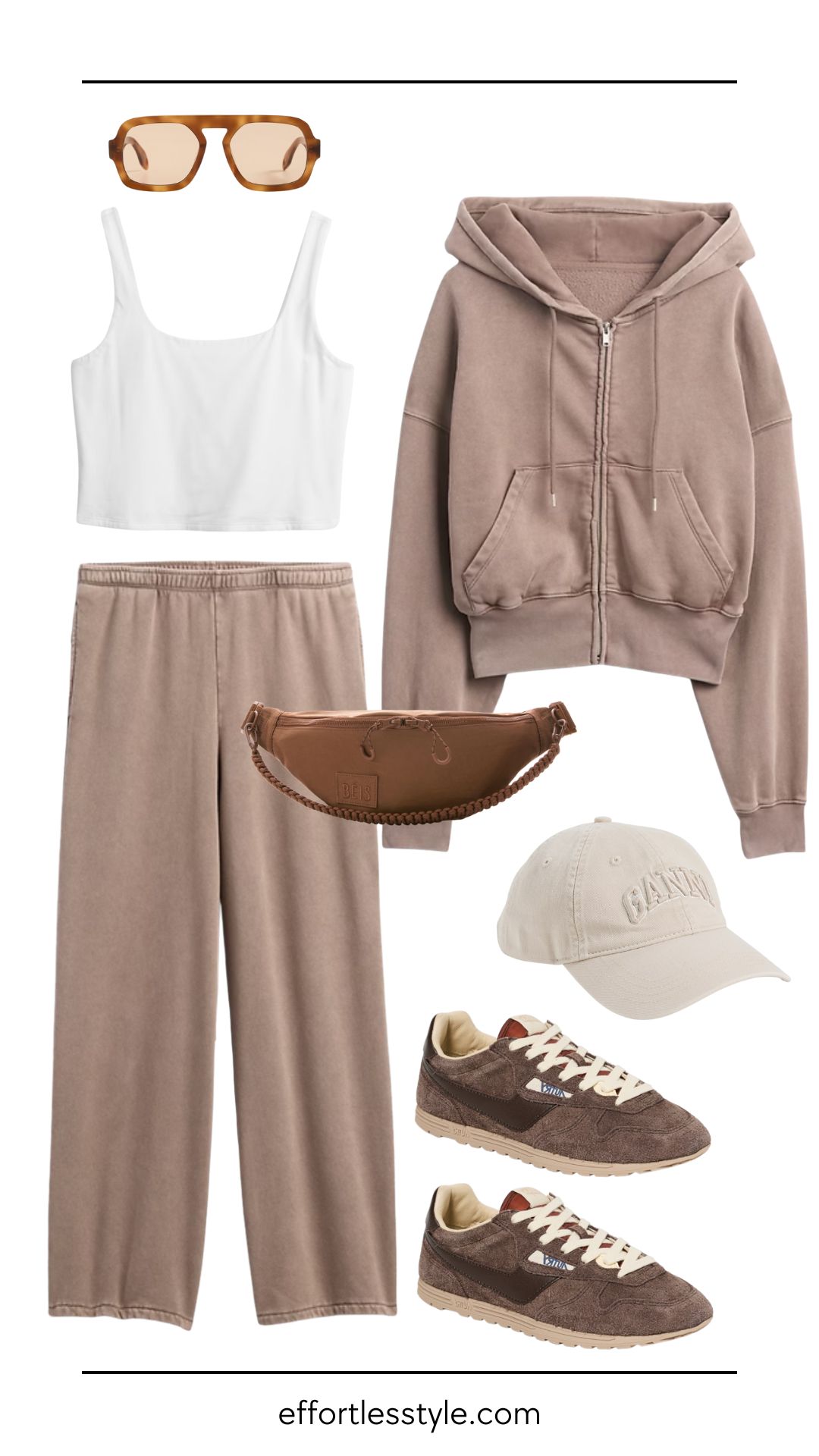 Fall Break Outfit Ideas: The Effortless Matching Set | Lightweight layers give you flexibility—keep the hoodie on for cooler temps or tie it around your waist if the weather warms up.