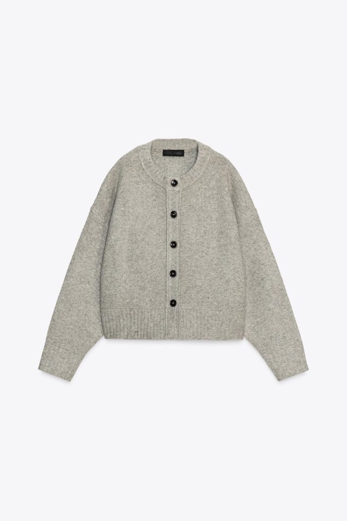 Katey’s Zara Fall Favorites: Effortless Layers for a Chic, Transitional Wardrobe | Cozy Knit Cardigan