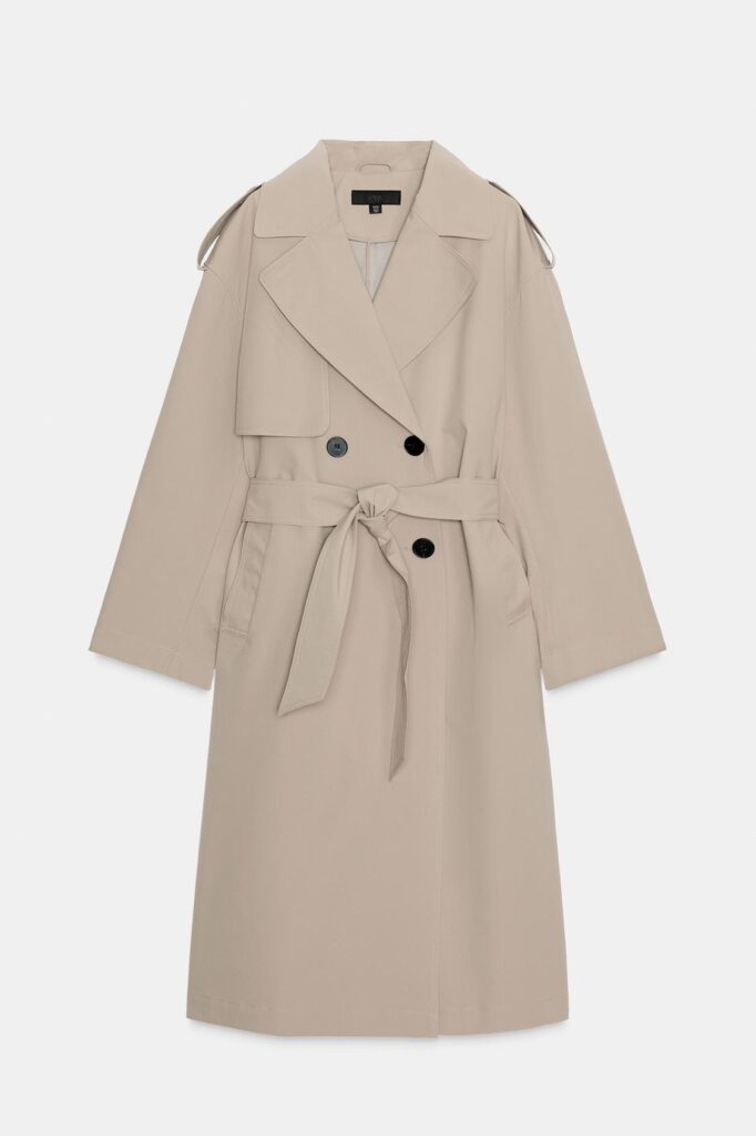 Katey’s Zara Fall Favorites: Effortless Layers for a Chic, Transitional Wardrobe | Belted Trench Coat