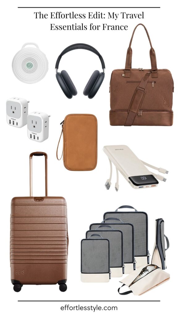 My Travel Essentials and Cozy Travel Day Look | France Travel Essentials | Europe Travel Essentials