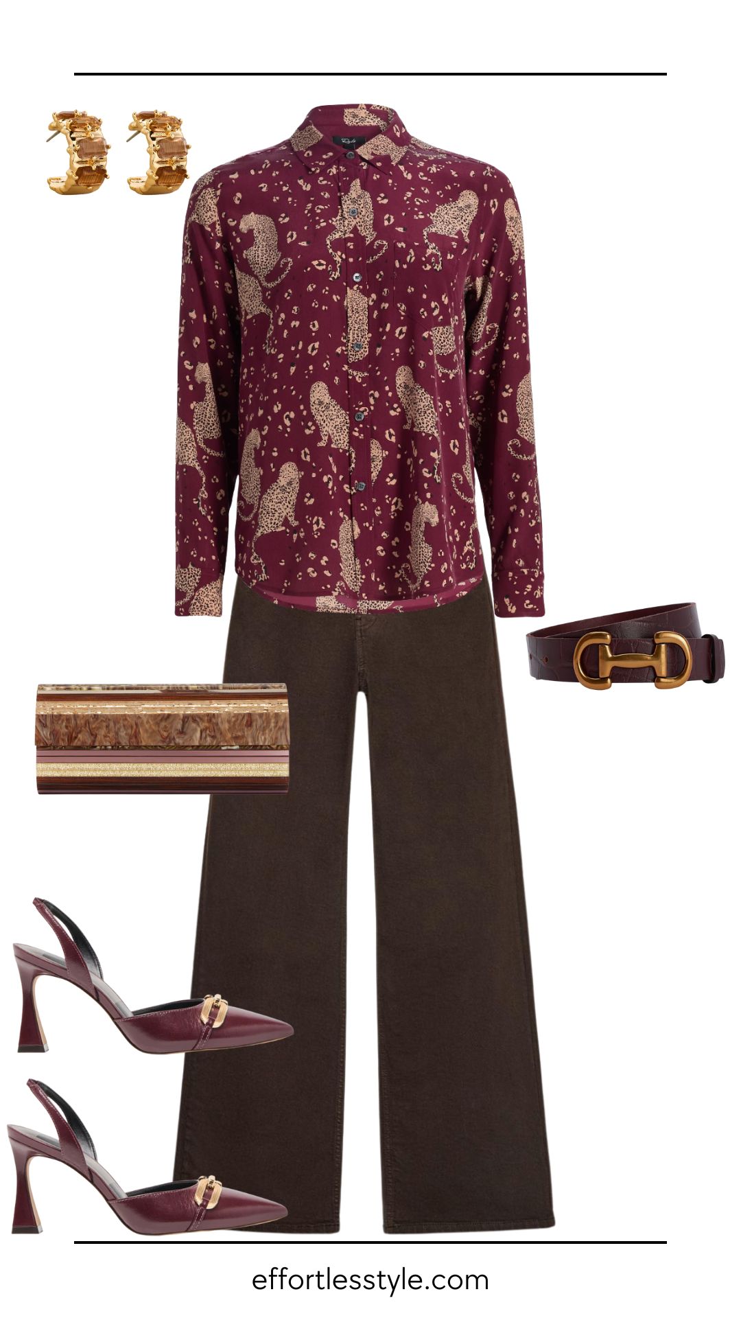How to Style Burgundy and Brown for Elevated Fall Evenings